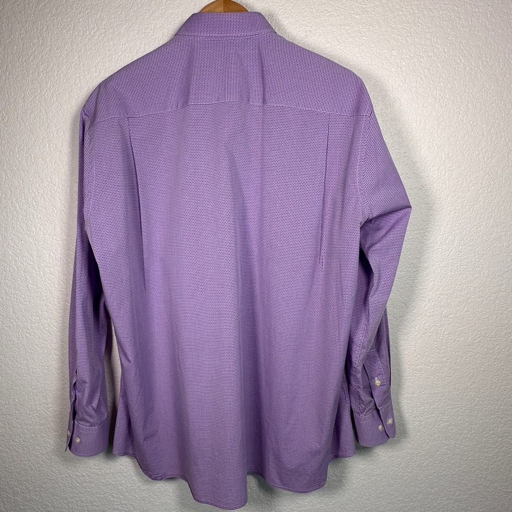 Gitman Bros Allen‎ Edmonds Trim Fit Check Button Down Shirt USA XL 17.5 35/36 - Picture 5 of 9